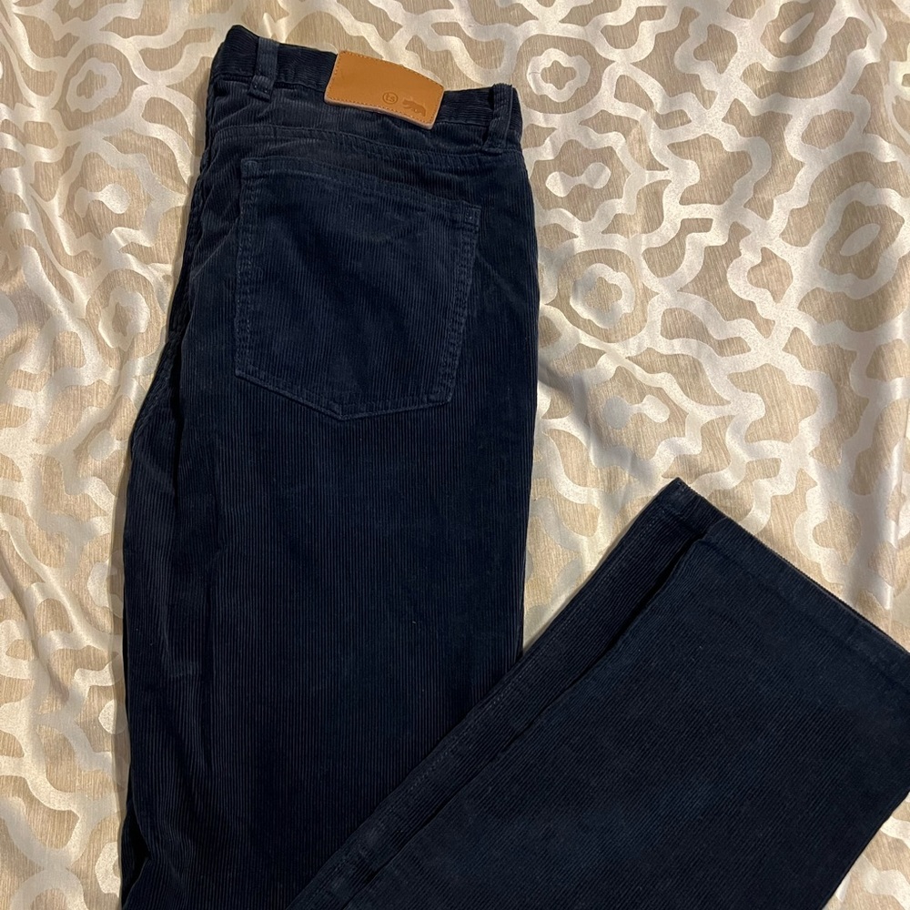 Taylor Stitch All Day Pant Slim fit in Navy Cord size 34